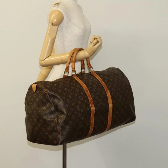 LOUIS VUITTON Monogram Keepall 55 Boston Bag - Picture 13 of 15